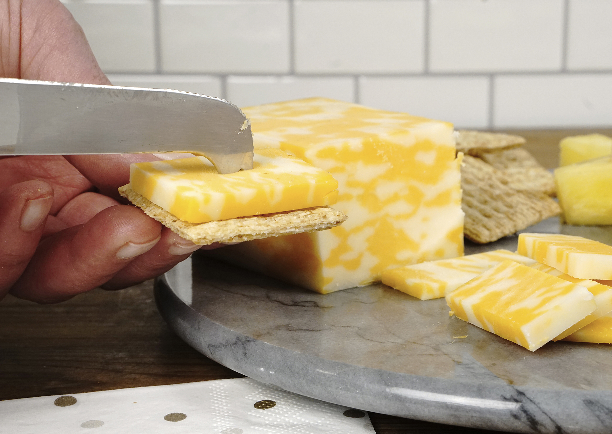 Grey Marble Cheese Board