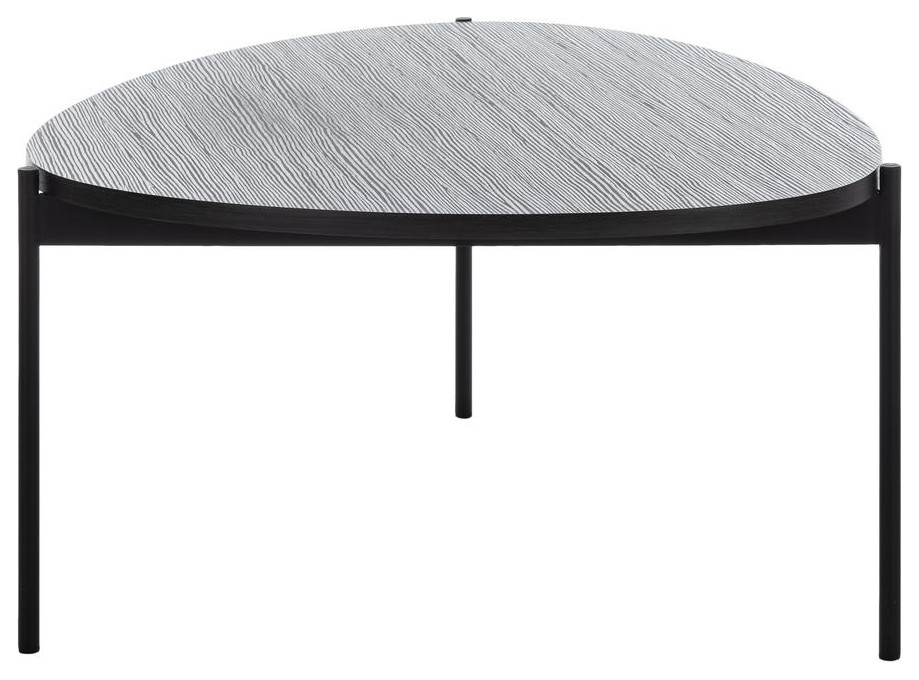 Sven Coffee Table  Dark Grey Oak/Black   Midcentury   Coffee Tables   by BisonOffice  Houzz