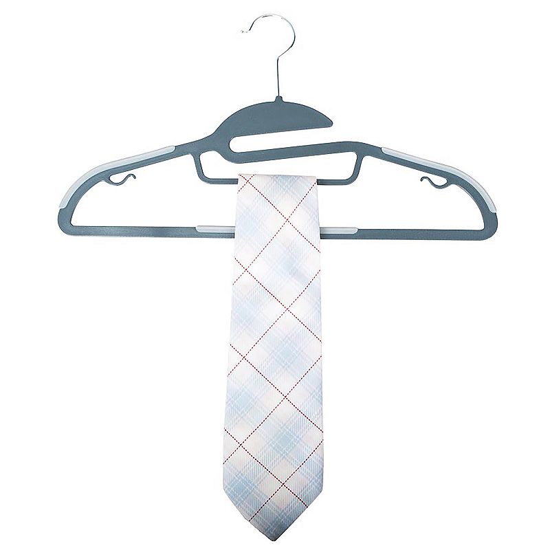 Simplify 8-pack Ultimate Razor Thin S-Shape Collar Saver Nonslip Suit and Shirt Hangers with Tie Bar