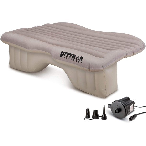 AirBedz PPI-Tan_PV_Carmat Inflatable Rear Seat Air Mattress Fits Jeeps, Car, SUV's & Mid-size Trucks Portable DC Air Pump