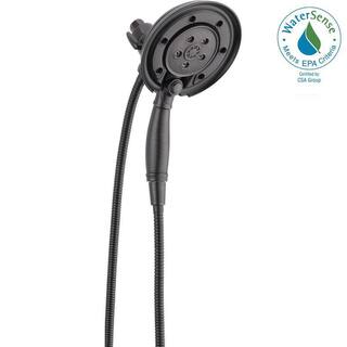 Delta In2ition 4-Spray Patterns 2.50 GPM 6.13 in. Wall Mount Dual Shower Heads in Venetian Bronze 58471-RB-PK