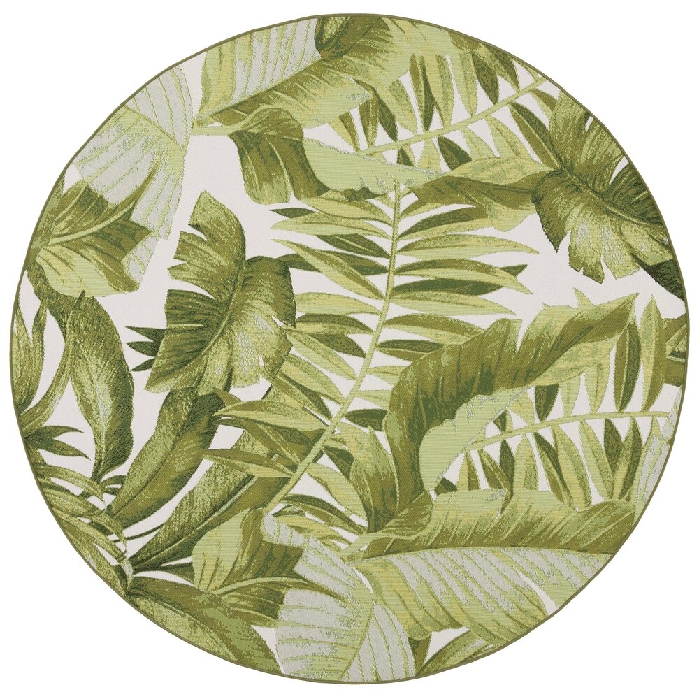 SAFAVIEH Barbados Ennia Tropical Indoor/Outdoor Waterproof Rug