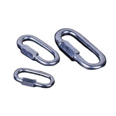 Stainless Steel Lock Screw Climbing Gear Carabiner Quick Links Safety Snap Hook Outdoor Camping Hiking Buckle Hook Tools