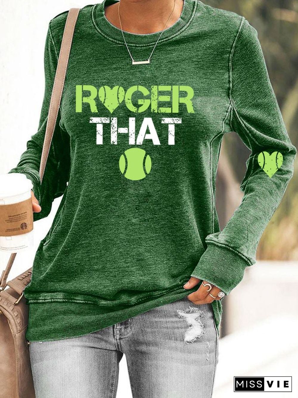 Women's tennis casual sweatshirt