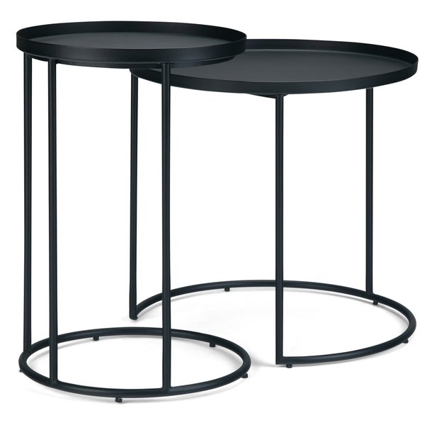 WYNDENHALL Lipton Metal Nesting 2 Pc Table - 23.7