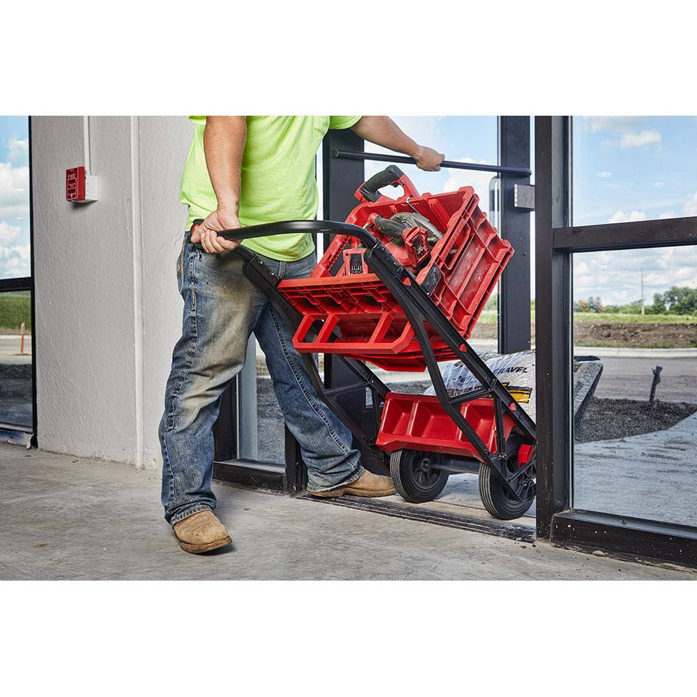 MW PACKOUT 20 in. 2-Wheel Utility Cart with (1) PACKOUT Tool Storage Crate 48-22-8415-48-22-8440x1