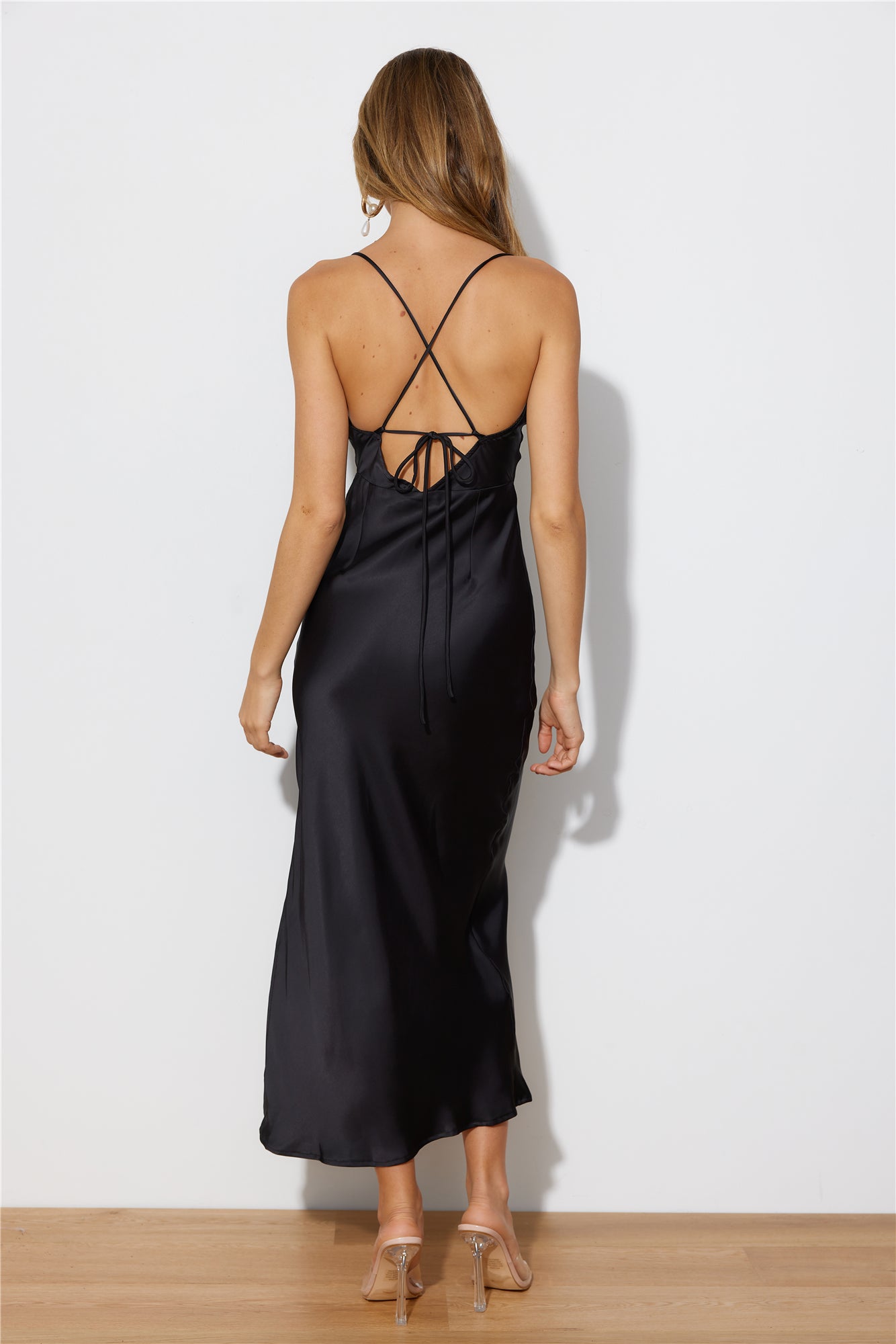 Lost And Found Midi Dress Black