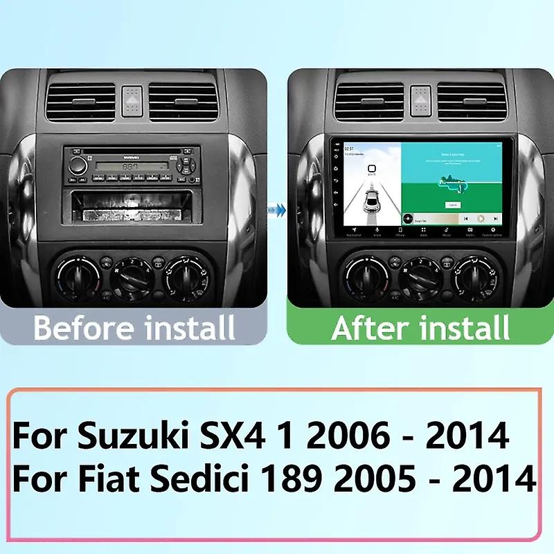 Carplay Car Radio For Suzuki SX4 1 2006 - 2014 For Fiat Sedici 189 2005-2014 Multimedia video Player