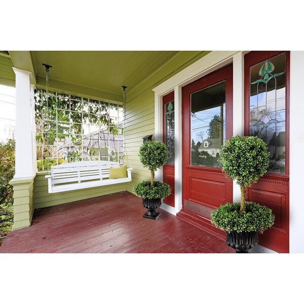 Boxwood Wreath Ball Topiary in Urn 33