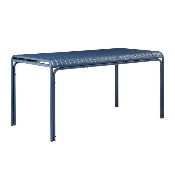 Otis Outdoor Table in Dark Blue