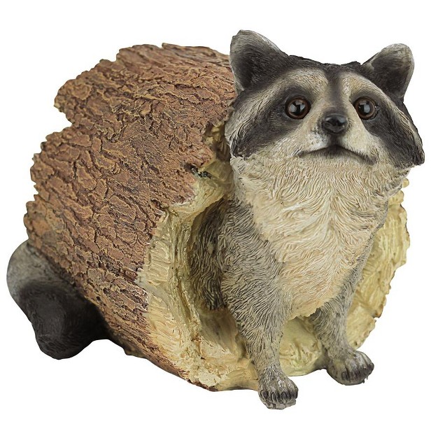 Design Toscano Bandit The Raccoon Statue Black