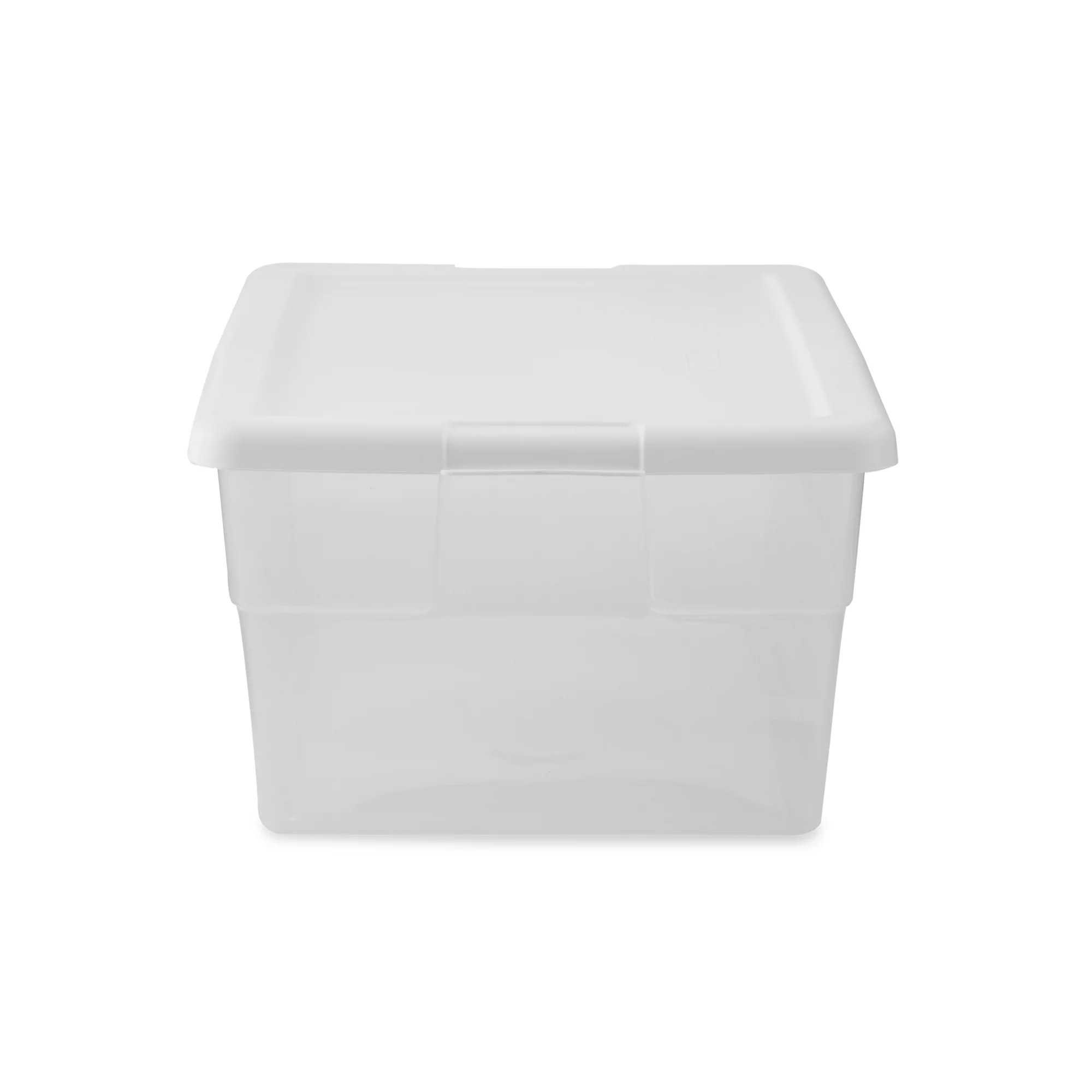 Sterilite 16 Quart Clear Plastic Stacking Storage Container Box， 12 Pack