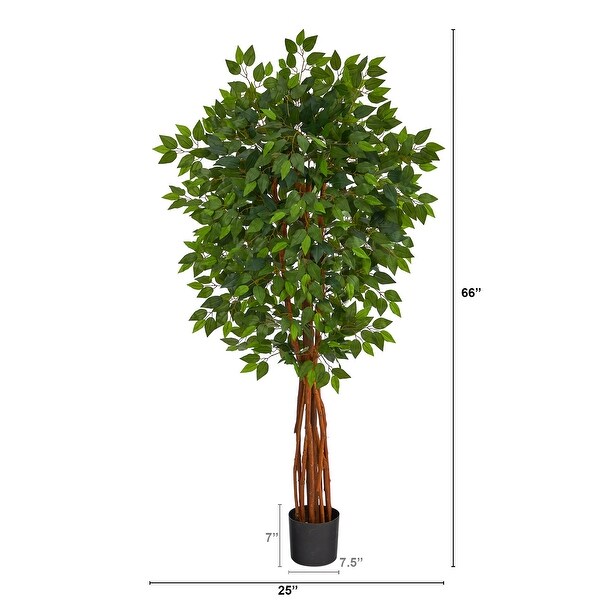 5.5' Super DeluxeNatural Trunk Ficus Artificial Tree with