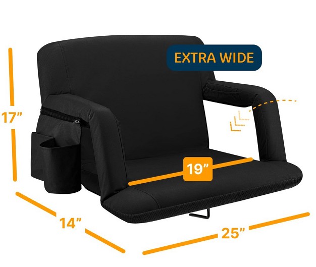 Alpcour Reclining Stadium Seat With Armrests