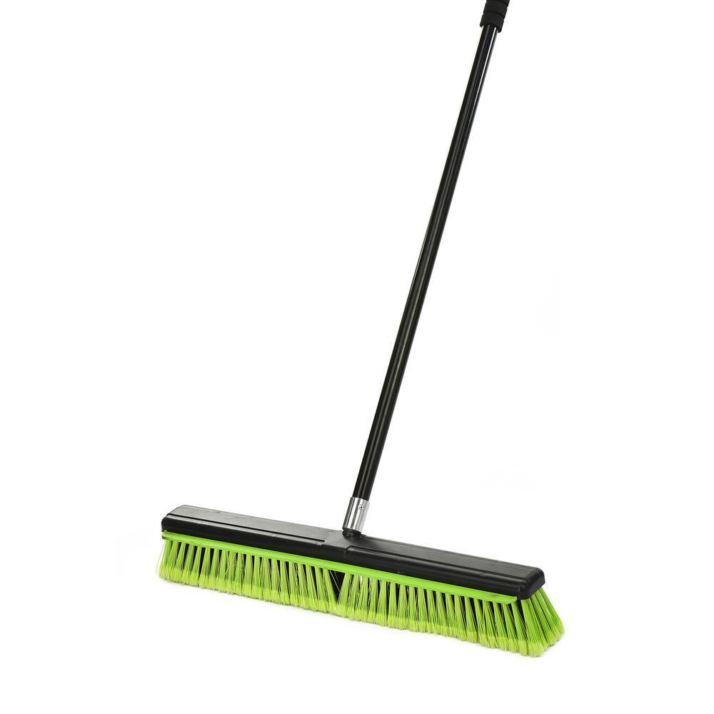 Alpine Industries 24 in. Green Multi-Surface 2-in-1 Squeegee Push Broom (10-Pack) 4600-24-1-10PK