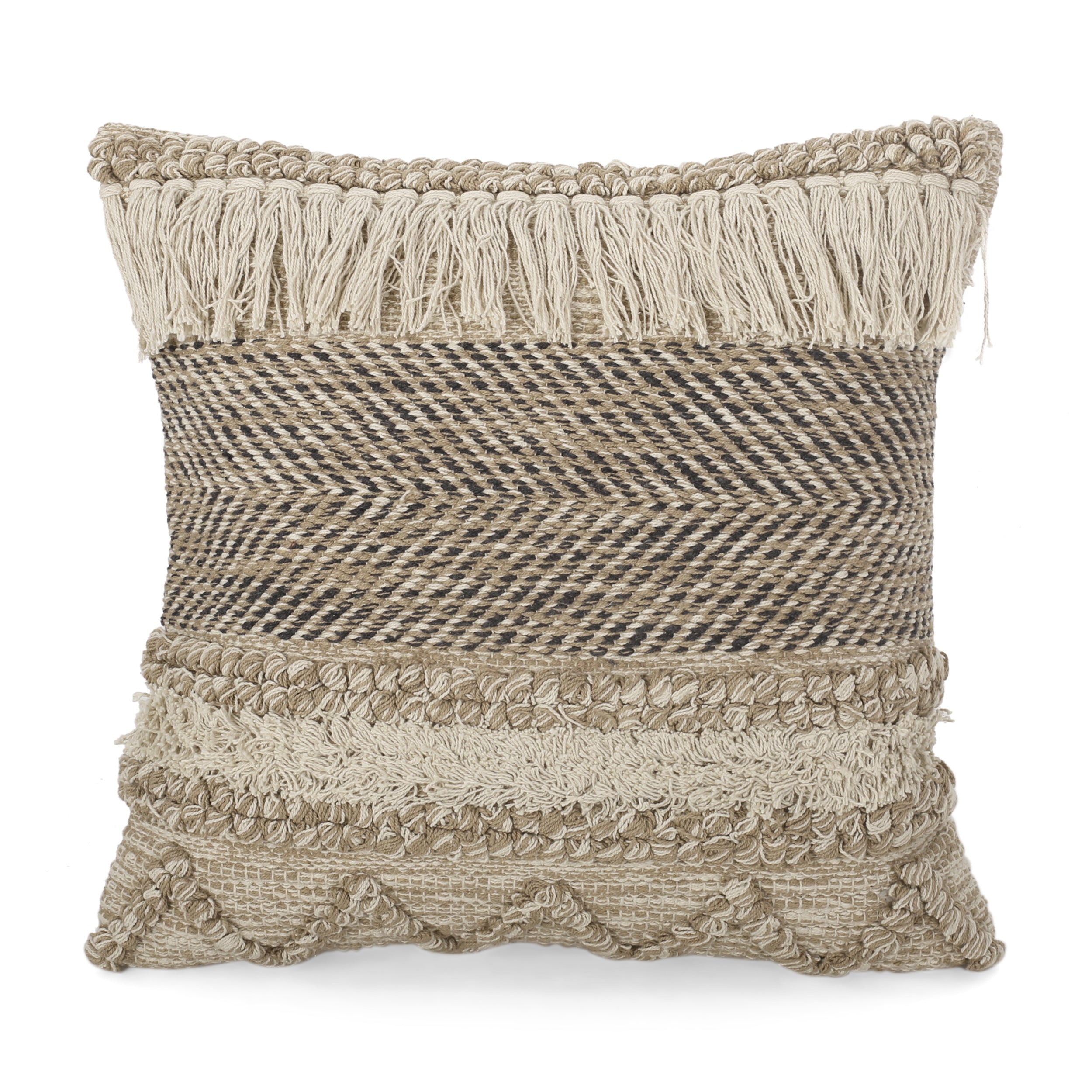 Sakina Hand-Loomed Boho Pillow Cover