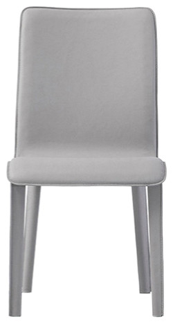 Perugia Top Grain Leather Side Chair   Contemporary   Dining Chairs   by Maria Yee Inc  Houzz