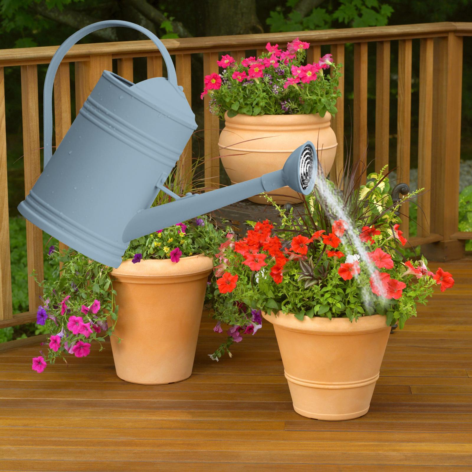 Watering Can Flower Watering Large Capacity with Handles Sprinkler Head for Garden , Blue