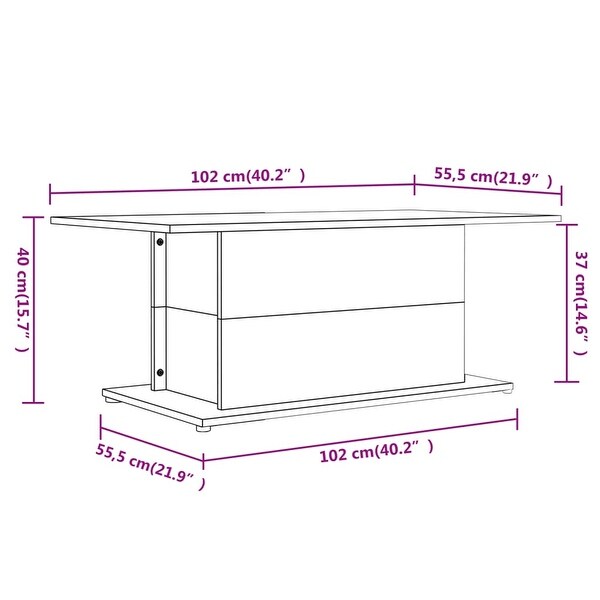 Coffee Table White 40.2