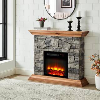 FESTIVO 40 in. Freestanding Electric Fireplace in Light Tan FFP20133