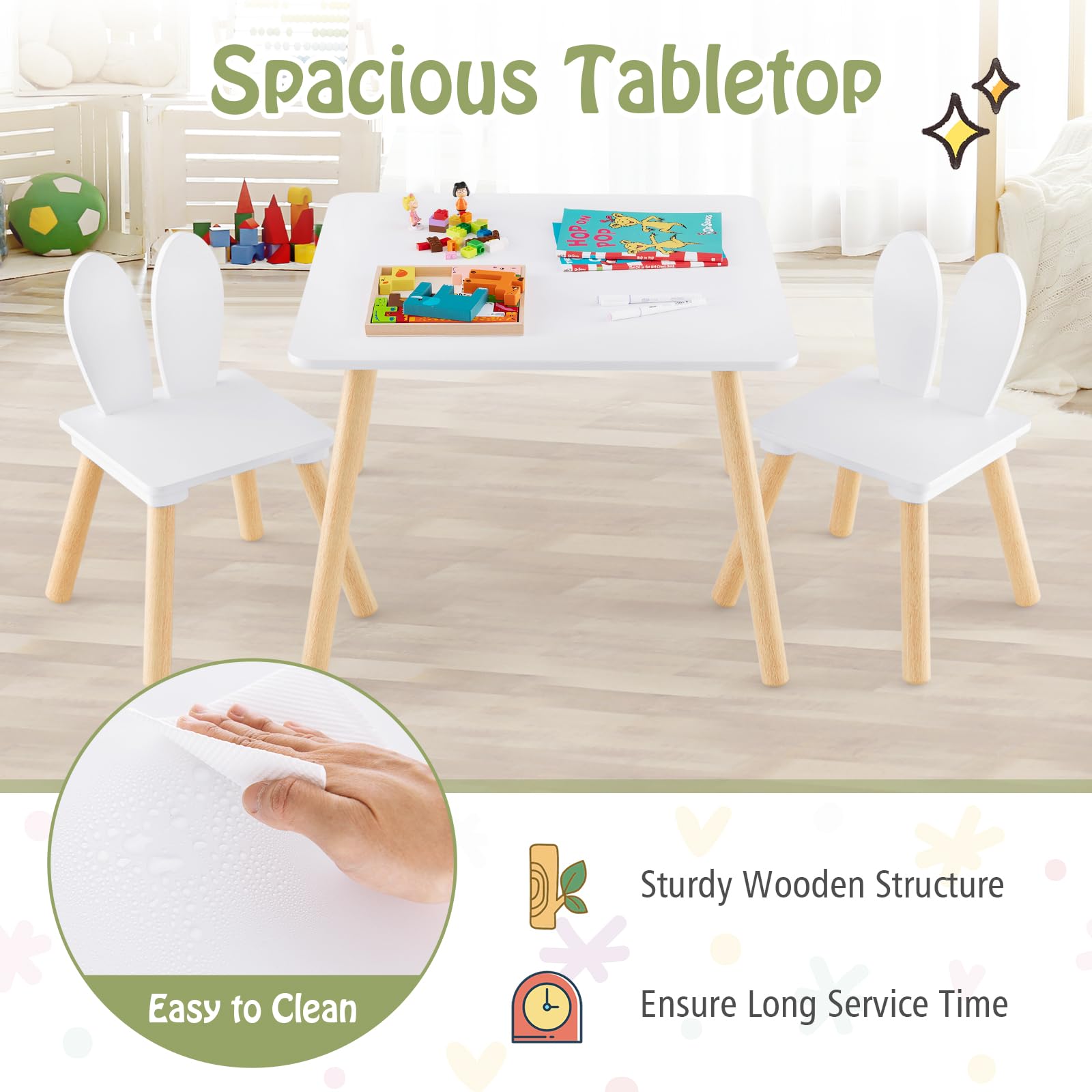 Costzon Kids Table and Chair Set