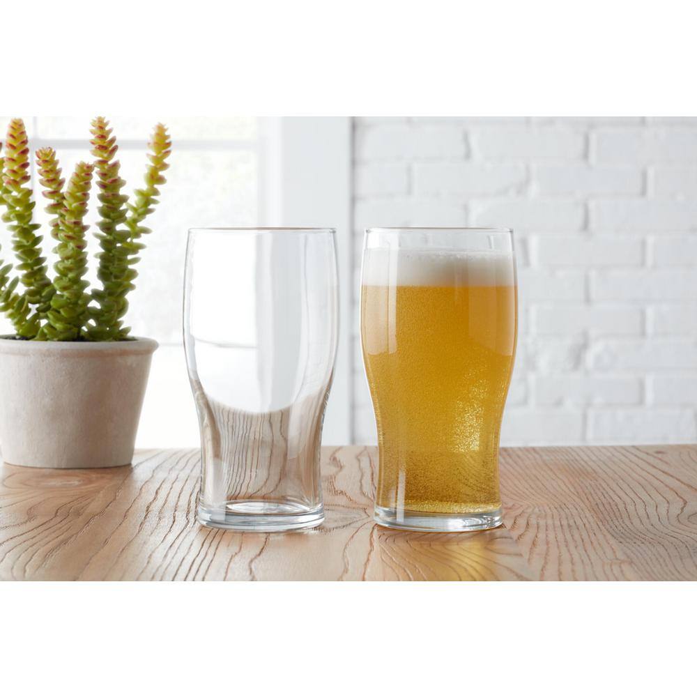 StyleWell 19.5 oz. Pint Beer Glasses (Set of 4) P7784