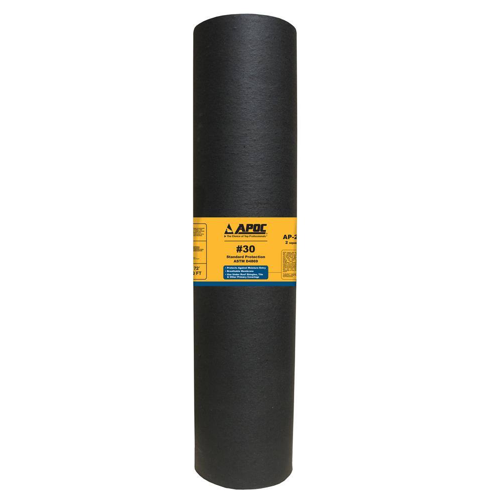 APOC 36 in. x 72 ft. 216 sq. ft. Felt Roof Underlayment AP-0022