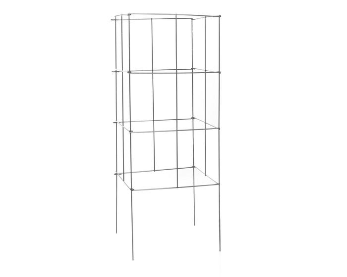 Glamos Wire Heavy Duty Stackable Square Tomato Cage， 16