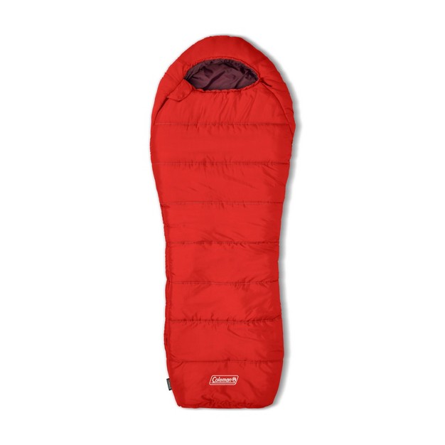 Coleman Tidelands 40 Degree Mummy Sleeping Bag Red