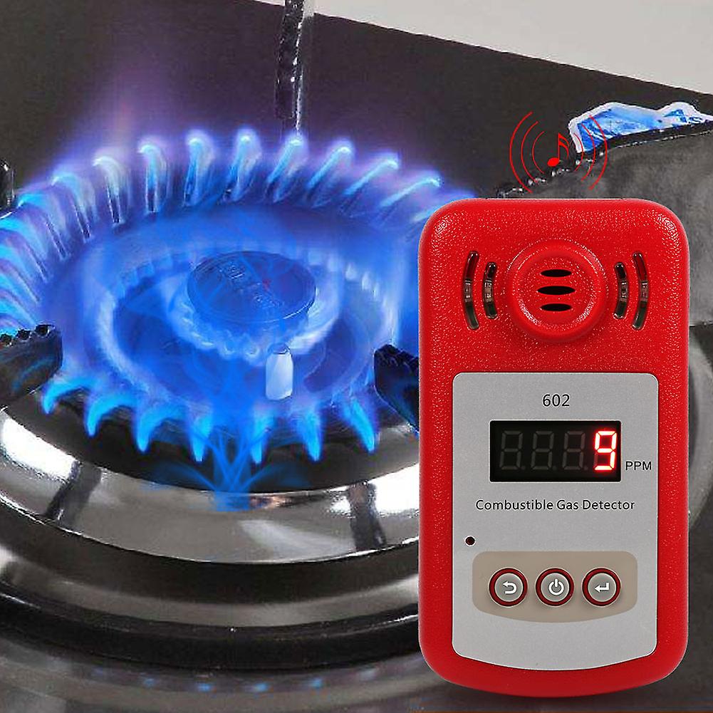 1pc 300-10000ppm Combustible Natural Gas Methane Leak Detector With Sound Alarm and Light Flash