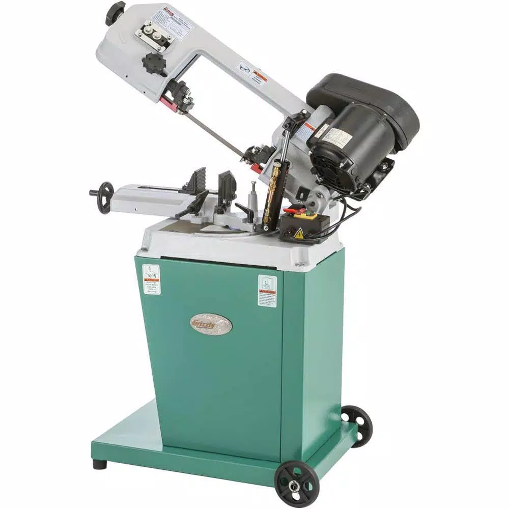 Grizzly Industrial 5and#8243; x 6and#8243; Metal-Cutting Bandsaw w/ Swivel Head and#8211; XDC Depot