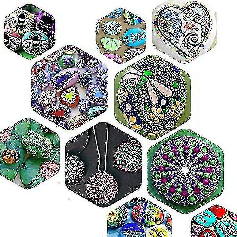 Dotting Tools Kits， 25 Tlg Mandala Dotting Tools Set， Dotting Pens Brushes Stencil Ball Stylus Paint Tray For Painting Rocks Drawing Drafting，ssxjv