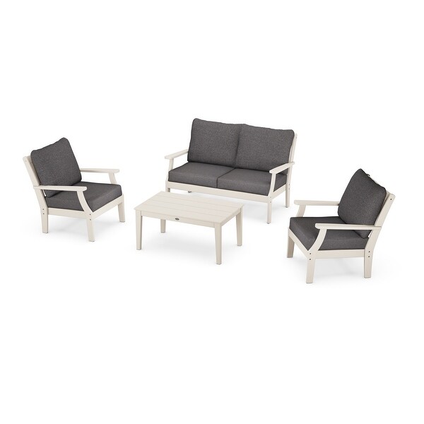 POLYWOOD Braxton 4Piece Deep Seating Chair Set