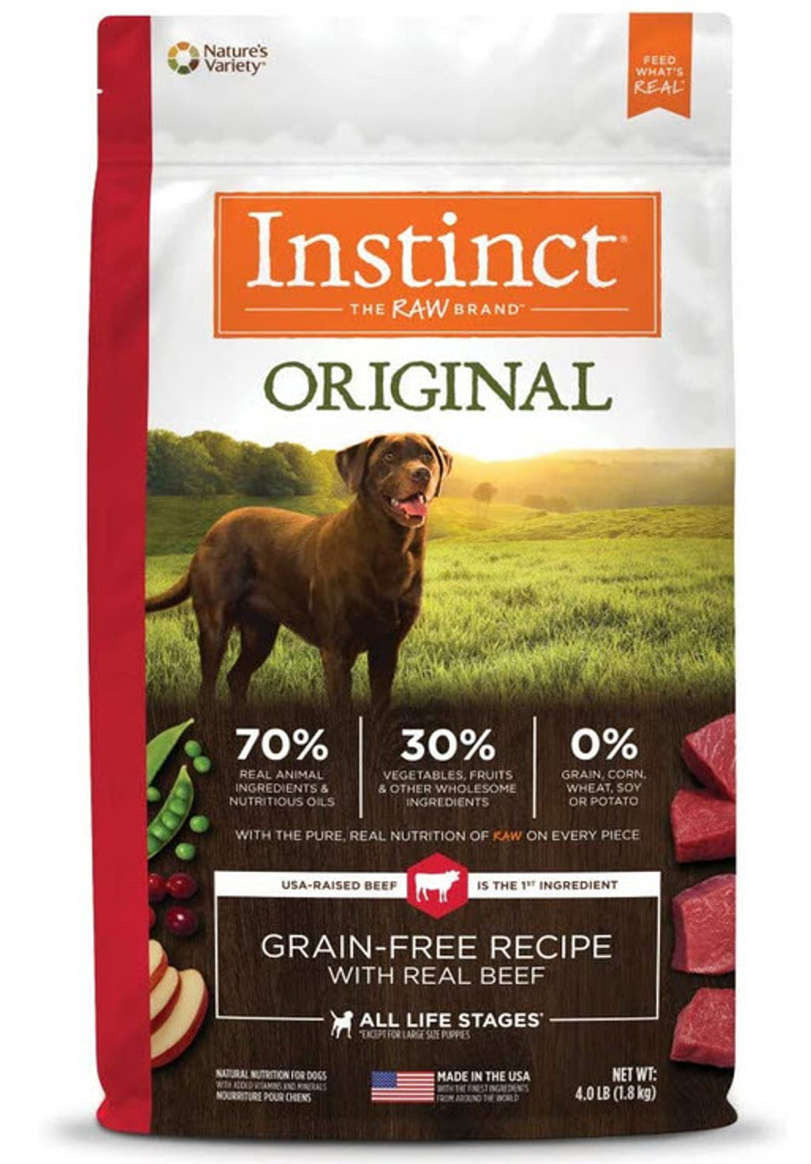 Nature's Variety Instinct Original Grain-Free Recipe with Real Beef Dry Dog Food