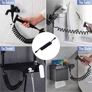 Dyiom Spring Shower Hose Bidet Part Bidet Attachment with flexibility and kink resistance included enclosed gasket B08R3J2MKJ