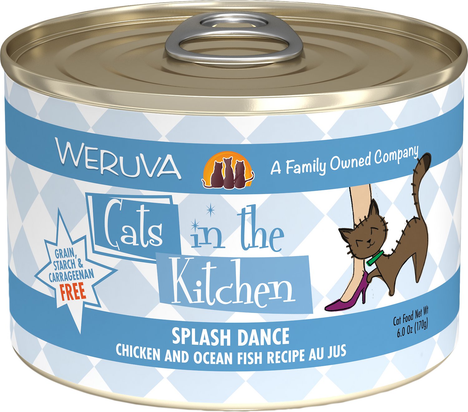 Weruva Cats In The Kitchen Splash Dance Chicken and Ocean Fish Recipe Au