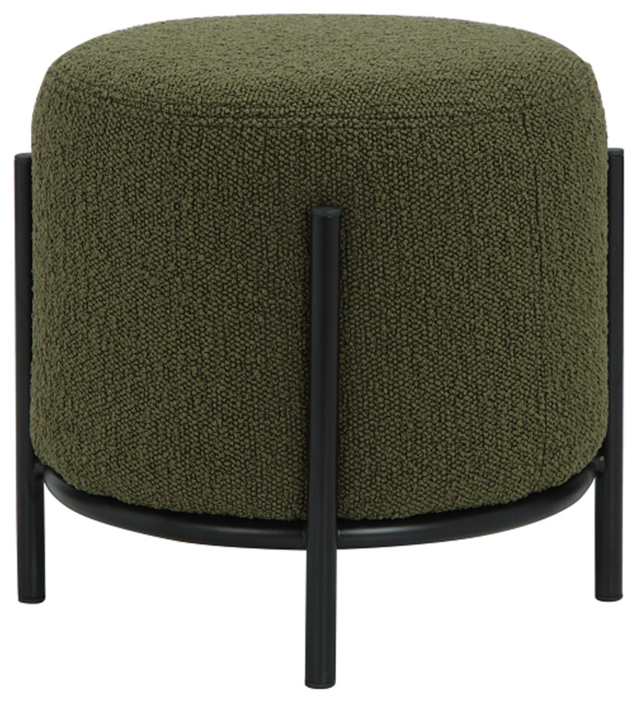 Lolo Round Stool   Midcentury   Vanity Stools And Benches   by Pangea Home  Houzz