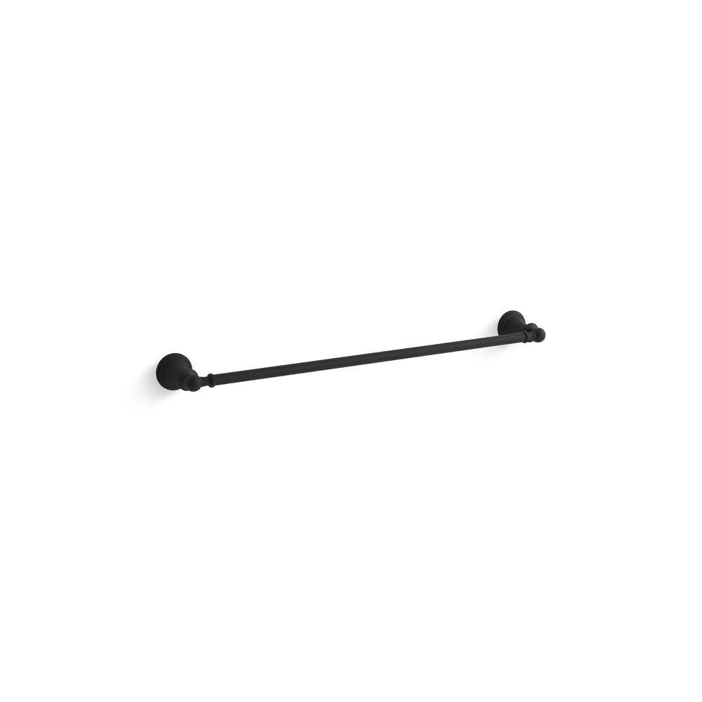 KOHLER Capilano 24 in. Towel Bar in Matte Black K-R26681-BL