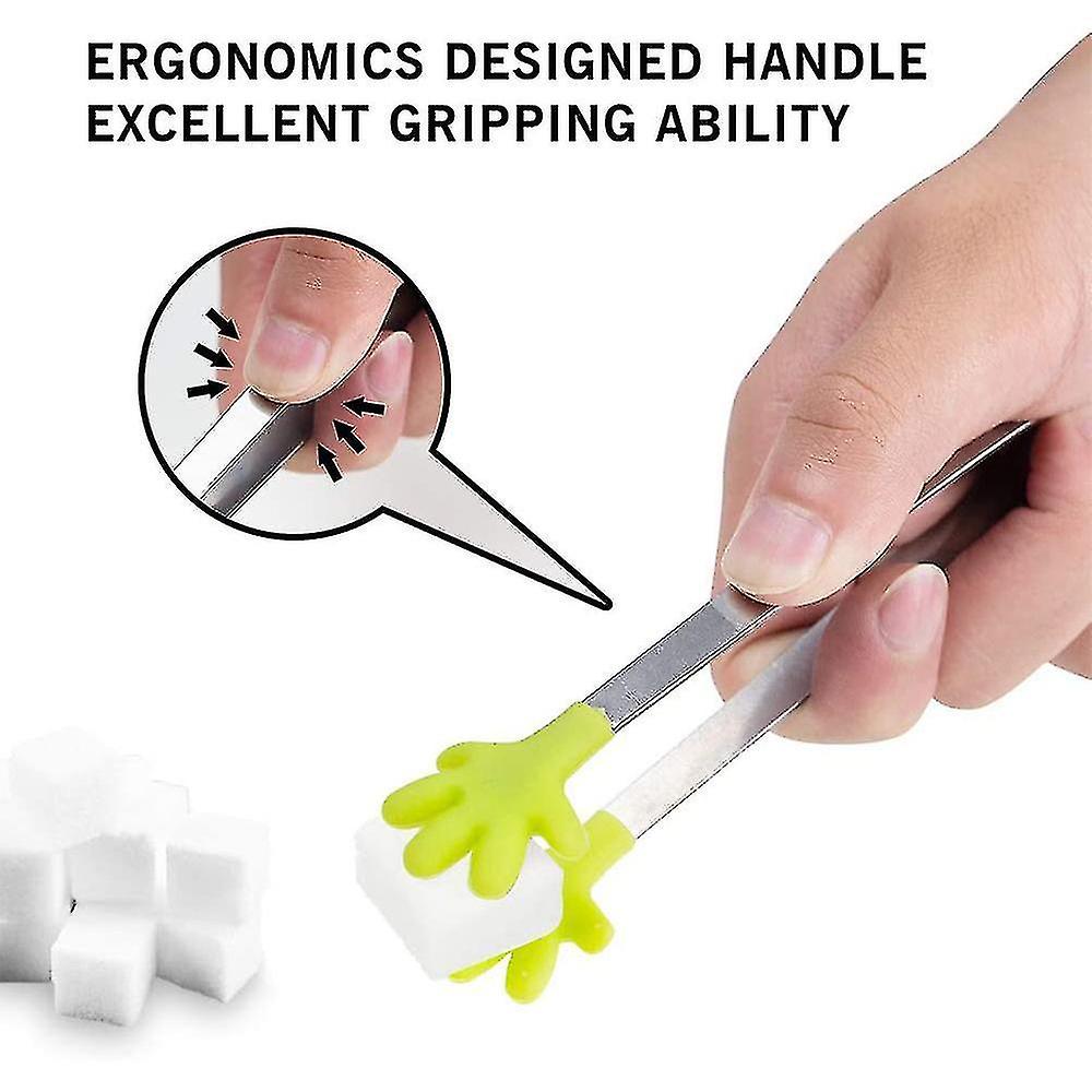 4 Pieces Mini Sugar Tongs Food Clip， Multifunctional Silicone Mini Tongs，kids Tongs Cooking Tongs， K