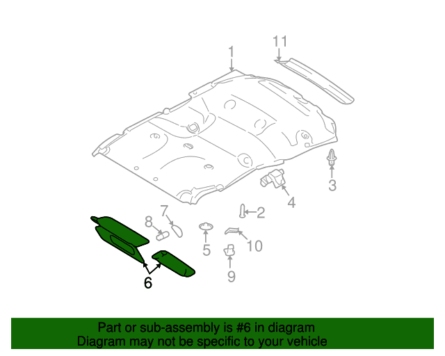 Genuine OE Ford Sun-Visor - CL1Z-7804104-BD