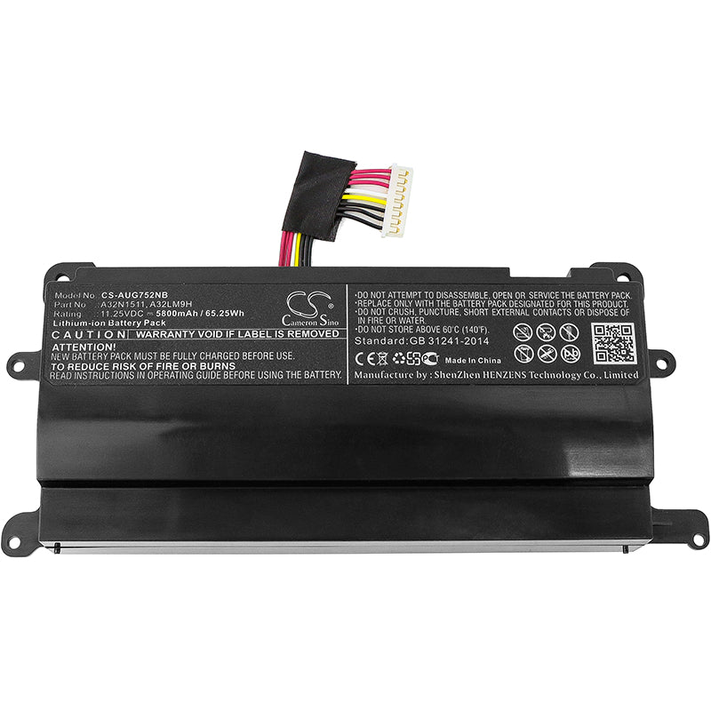 Asus G752V G752VL G752VL1A G752VL2A G752VLBHI7N Replacement Battery BatteryClerkcom Laptop and Notebook