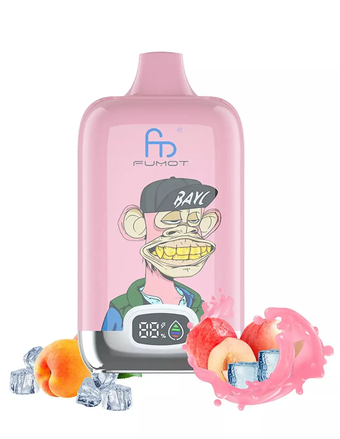 Fumot Tornado Digital Box 12000 Puffs - Peach Ice