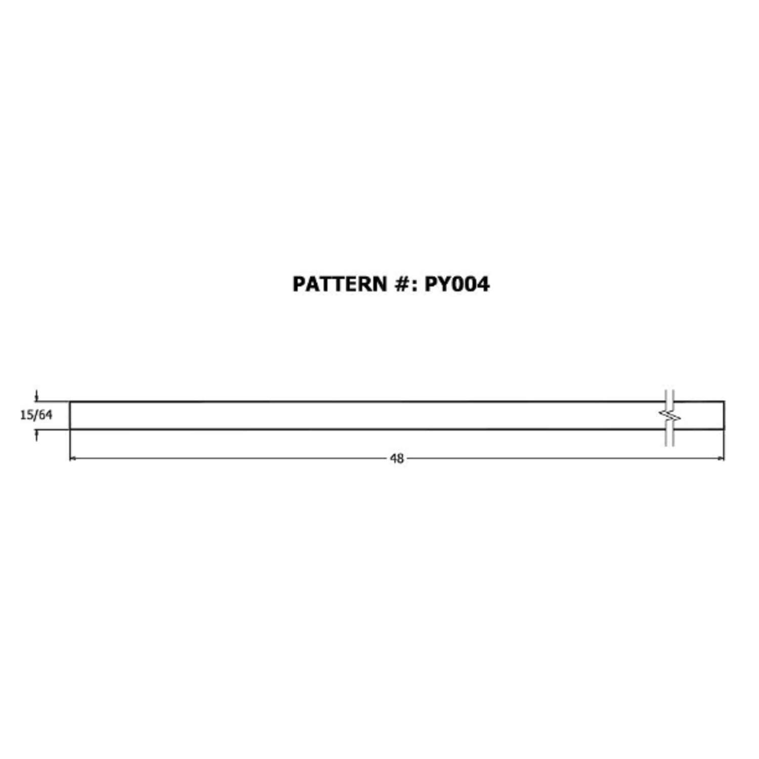 Alexandria Moulding 4 ft. W X 4 ft. L X 1/4 in. Plywood