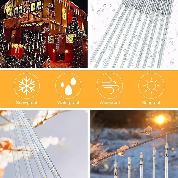 5pcs Meteor Shower Rain Lights 10 Tube Xmas Snowfall Outdoor Light Shopping - The Best Deals on String Lights | 40929017