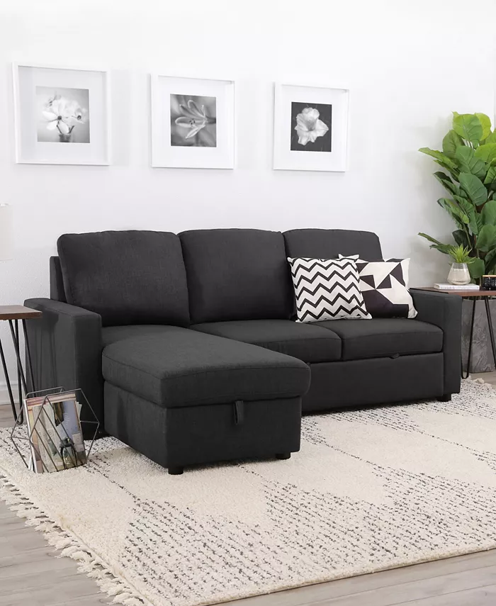 Abbyson Living Newton 2 Piece Storage Sofa Bed Sectional