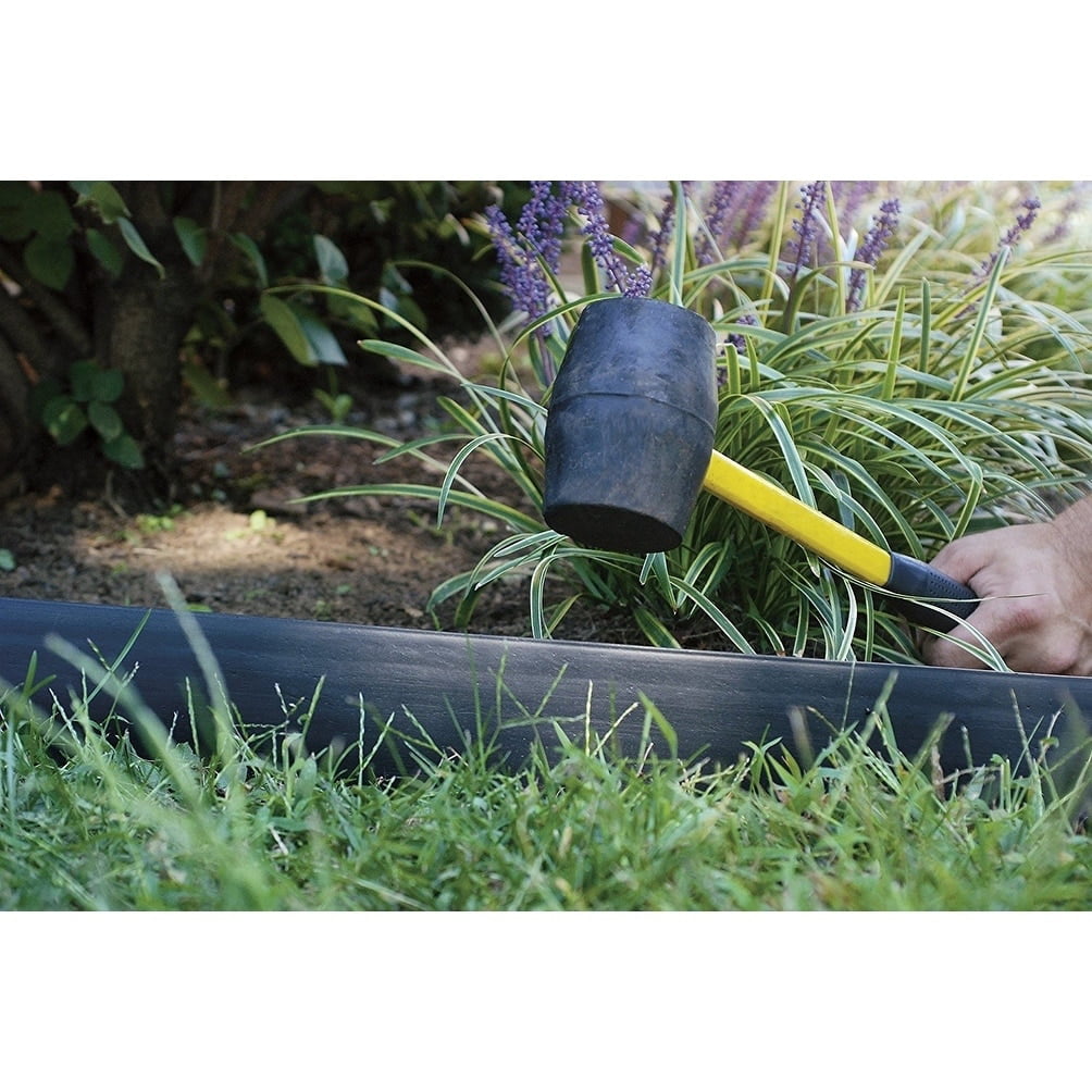 EasyFlex LandShark Pound-In Landscape Edging in Black, 20 ft. Kit., Plastic