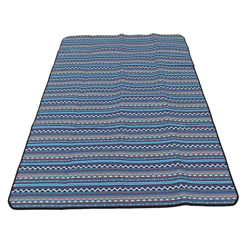 Sample Available outdoor travel waterproof foldable ethnic style widen camping custom Beach picnic Mat