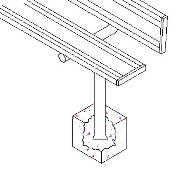 Jaypro PB 75PI Player Bench   7 1/2'   In Ground