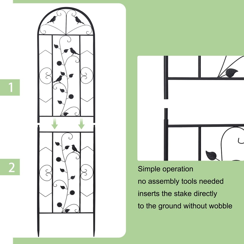 Outdoor Garden Plant Trellis for Growing Plants and Vegetables   19.7\