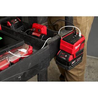 MW M18 18-Volt Lithium-Ion 175-Watt Powered Compact Inverter with 5.0 Ah Battery and Charger 2846-20-48-59-1850